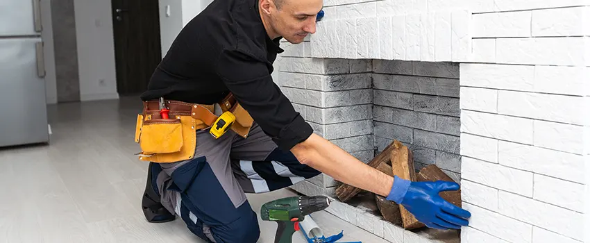 Fireplace Damaged Damper Frame Repair Services in Schaumburg, Illinois